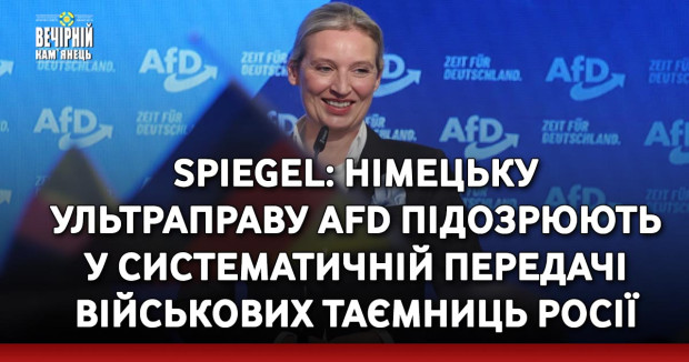 Spiegel: Німецьку ультраправу AfD підозрюють у систематичній передачі військових таємниць Росії