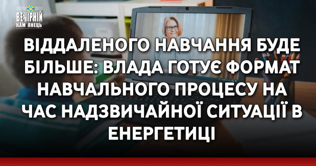  Віддаленого навчання буде більше: влада готує формат навчального процесу на час надзвичайної ситуації в енергетиці