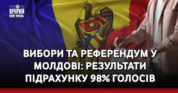 Вибори та референдум у Молдові: результати підрахунку 98% голосів