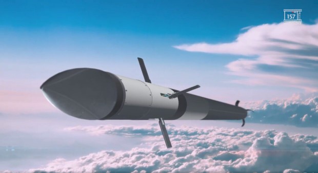 Графічне зображення керованого снаряда до РСЗВ "Град" від КБ "Південне"