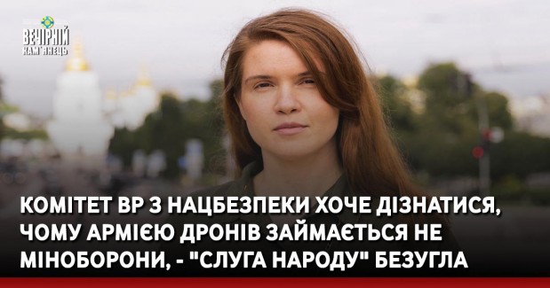 Комітет ВР з нацбезпеки хоче дізнатися, чому Армією дронів займається не Міноборони, - "слуга народу" Безугла