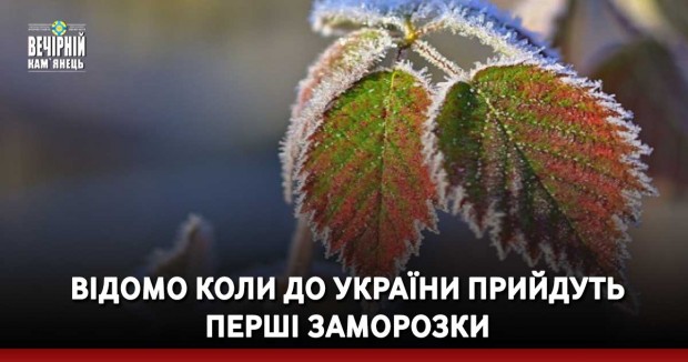 Відомо коли до України прийдуть перші заморозки