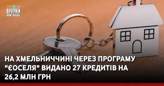 На Хмельниччині через програму "єОселя" видано 27 кредитів на 26,2 млн грн