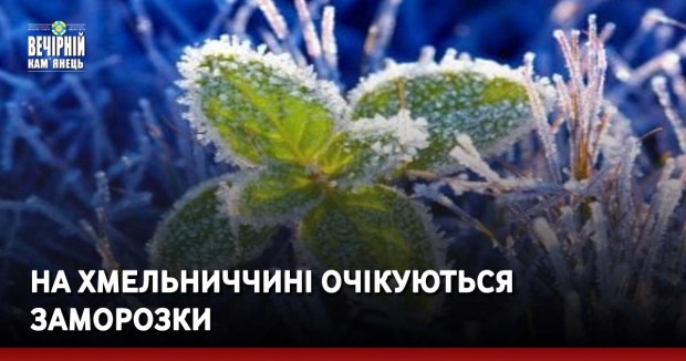На Хмельниччині очікуються заморозки