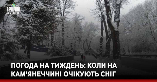 Погода на тиждень: коли на Кам'янеччині очікують сніг