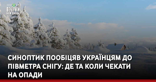 Синоптик пообіцяв українцям до півметра снігу: де та коли чекати на опади