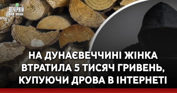 На Дунаєвеччині жінка втратила 5 тисяч гривень, купуючи дрова в інтернеті