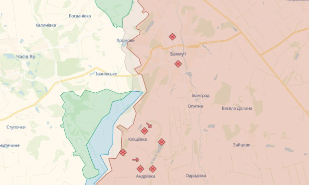 карта звільнення бахмут