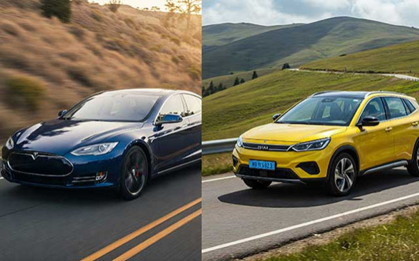 тесла чи китай