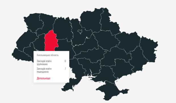 хмельниччина пошкоджені навч заклади